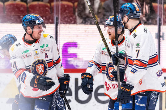 Växjös Joel Persson, Joachim Blichfeld och Hardy Häman