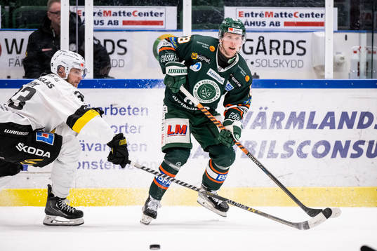 Kristianstads Kevin Wennström och Västerås Oliver Bohm