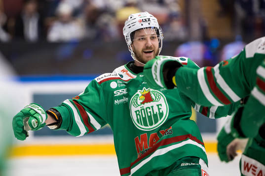 Rögles Linus Sandin jubel