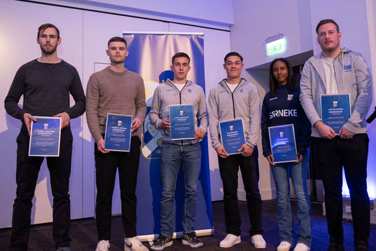 Pristagare, Johan Karlsson, Liam Wohlén, Anton Kurochkin,