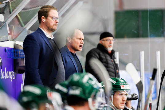 Tingsryds tränare Fredrik Glader och assisterande tränare