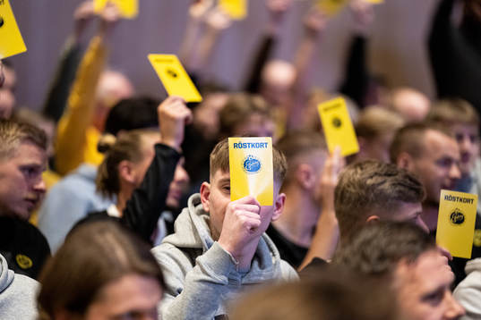 Röstkort i omröstning om medlemsavgifter för 2024