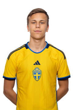 Freddie lantz  i P16-landslaget poserar för porträtt den 14 mars 2023 i Stockholm. 