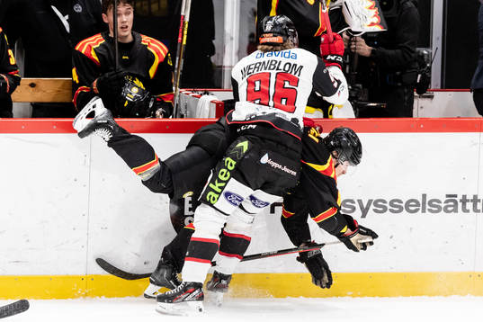 Malmö Redhawks Lukas Wernblom och Brynäs Dmytro Timashov