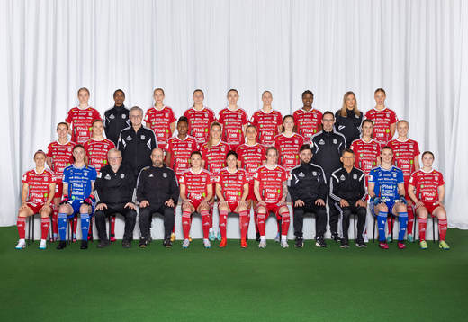 Bla gjennom flere bilder av Fotboll, Damallsvenskan, Porträtt och Lagbild, Piteå