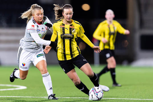 Lidköpings Venla Lindfors och Häckens Wilma Lantz