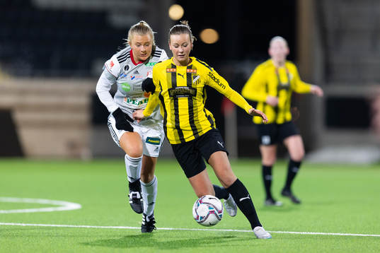 Lidköpings Venla Lindfors och Häckens Wilma Lantz