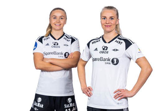Anna Jøsendal and Mali Lilleås Næss of Rosenborg pose for a portrait