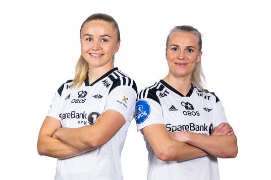 Anna Jøsendal and Mali Lilleås Næss of Rosenborg pose for a portrait