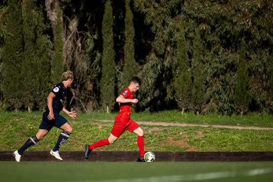 Kristiandsunds Sebastian Jarl och Landskronas Robin Dzabic