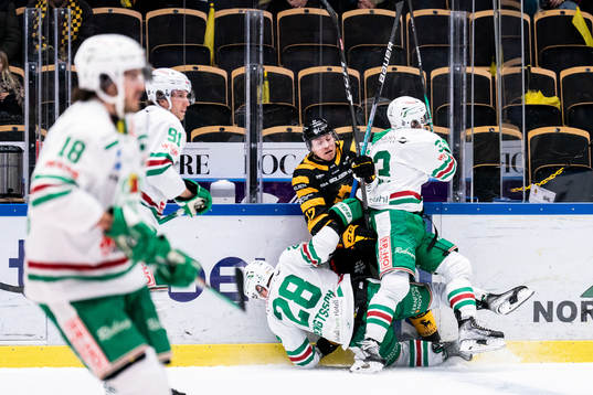 Rögles Anton Bengtsson och Michael Kapla mot Skellefteå