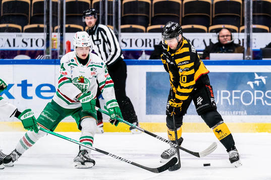 Rögles Marco Kasper och Skellefteå AIKs Joakim Lindström