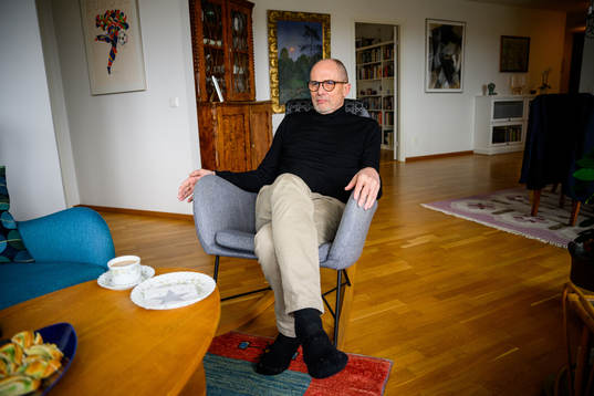 Lars-Christer Olsson intervjuas den 17 mars 2023 i Lund. 