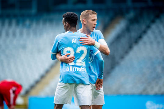 Malmö FFs Taha Ali jublar