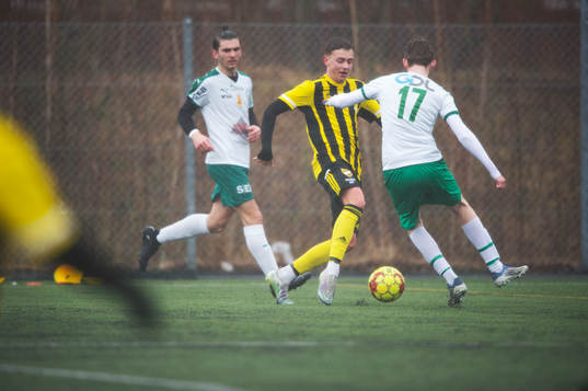  i matchen i DM för pojkar U17 mellan  IFK Hässleholm och Klippans Förenade FF i Hässleholm 19 mars 2023.
