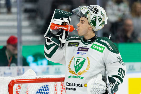 Färjestads målvakt Matthew Tomkins