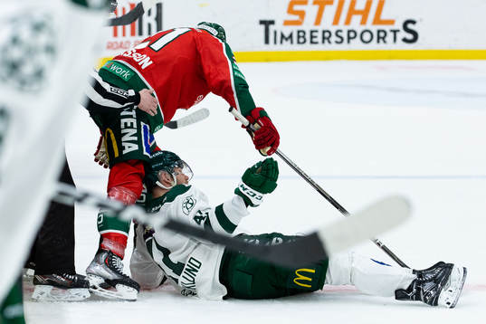 Frölundas Loui Eriksson och Färjestads Henrik Björklund