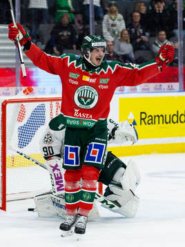 Frölundas Loui Eriksson jublar