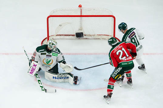 Frölundas Loui Eriksson skjuter avgörande 3-2 i mål