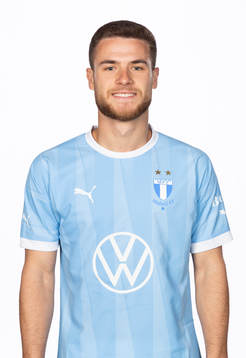 Malmös Gabriel Busanello poserar för ett porträtt den 20 mars 2023 i Malmö.