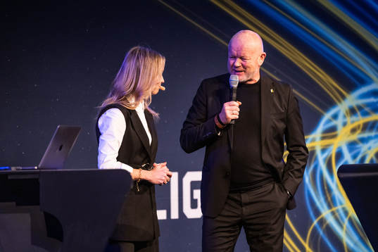 Karin Frick och Per-Mathias Högmo, tränare Häcken