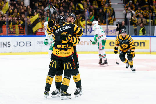 Skellefteås Joakim Lindström jublar
