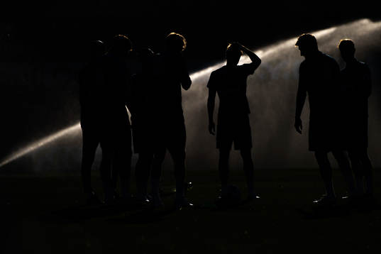 Silhouettes of the players of the Norwegian national football team