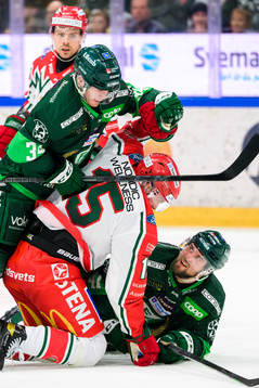 Färjestads Michael Lindqvist, Frölundas Anders Grönlund