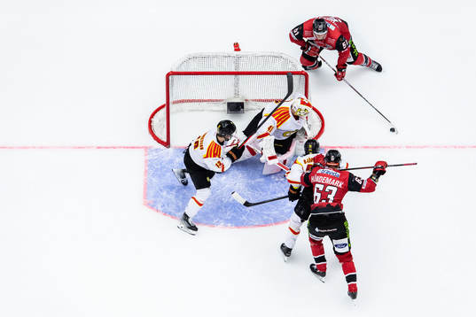 Malmö Redhawks Emil Sylvegård och Fredrik Händemark