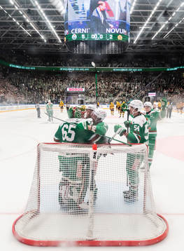 Rögles Linus Sandin, Michael Kapla och William Wallinder