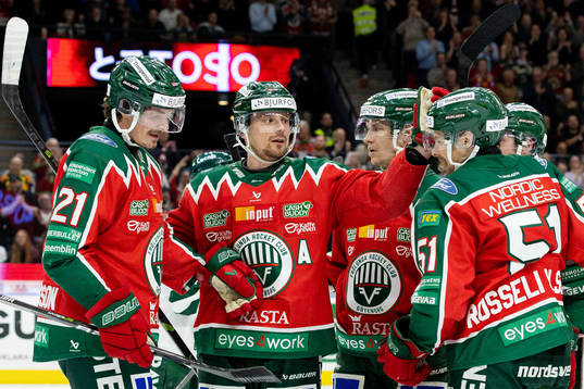 Frölundas Loui Eriksson  Nicklas Lasu och Mats Rosseli