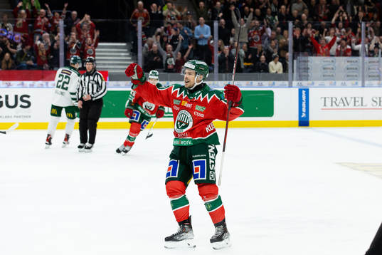 Frölundas Mats Rosseli Olsen jublar