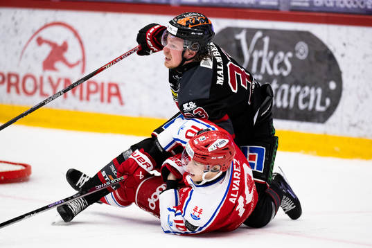 Örebros Christopher Mastomäki och Timrås Robin Alvarez