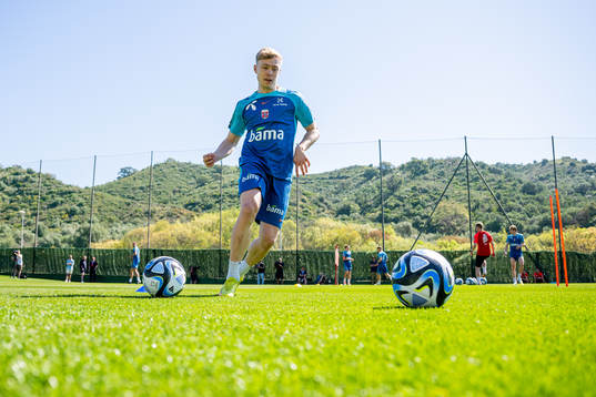 Ola Brynhildsen of the Norwegian national football team