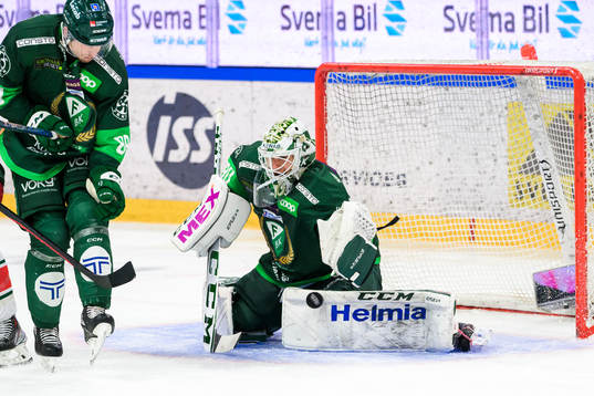 Färjestads målvakt Matthew Tomkins