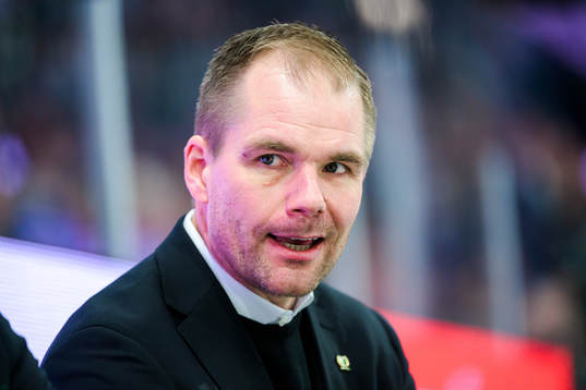 Färjestads huvudtränare Tomas Mitell