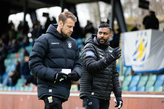 IFK Göteborgs tränare William Lundin och tränare Alexander Tengryd