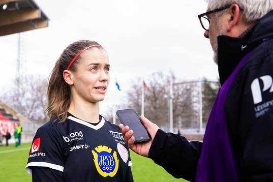 IK Uppsalas Johanna Renmark intervjuas