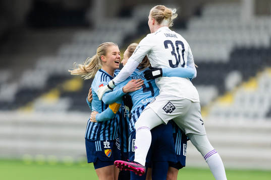 Djurgårdens spelare jublar