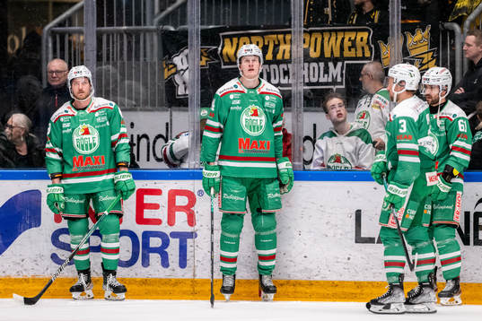 Rögles Linus Sandin, Adam Edström, Michael Kapla och