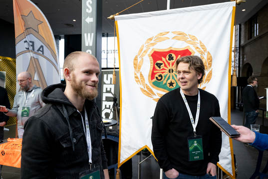 Gais spelare Niklas Andersen och tränare Fredrik Holmberg
