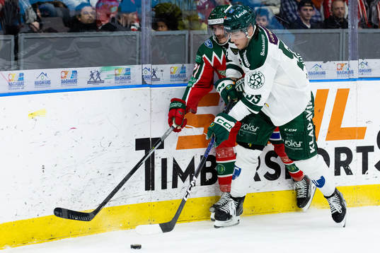 Färjestads Max Lindroth och Frölundas Loui Eriksson