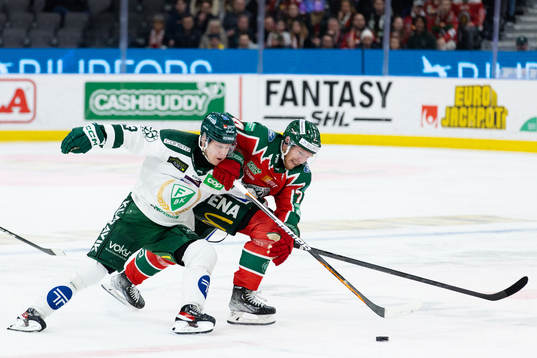 Färjestads Daniel Viksten och Frölundas Andreas Borgman