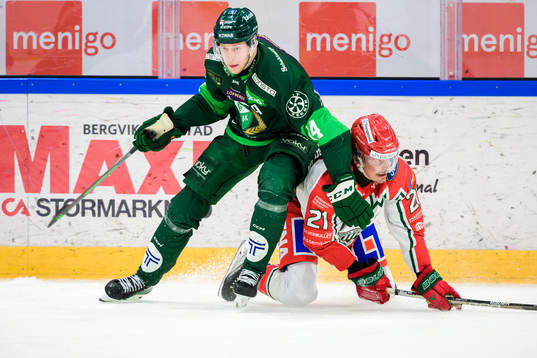 Färjestads Victor Ejdsell och Frölundas Loui Eriksson