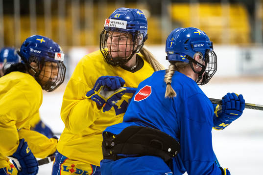 Lova Blom of Sweden at a practice session