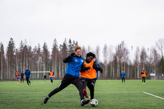 Johan Kenneryd och Frank Junior Adjei