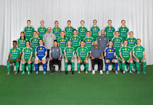  Emma Eriksson, Emma Tibell-Häger, Hailey Davidsson, Grace Wallin, Hilda Gahnsby Dahl, Andrea Staum-Eriksson, Elin Hedin, Frida Hedin. Mittenledet från vänster: Anna Hendersson, Selma Berggren, Lagledare Lars «Loket» Olsson, Phillipa Eriksson, Hannah Löfmark, Viktoria Ström, Målvaktstränare Ulf Zetterman, Emina Trumic, Amanda Westlund. Sittande från vänster: Ritah Kivumbi, Venera Rexhi, Matilda Nurmi, Assisterande Tränare Markus Jansson, Sussi Skålberg, Irvina Bajramovic, Tränare Ulf Buskqvist, Malin Staum-Eriksson, Ida Hallstensson, Ellen Andersson.