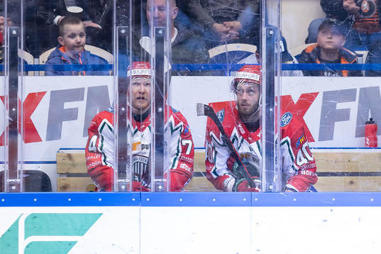 Frölundas Andreas Borgman och Petteri Lindbohm i