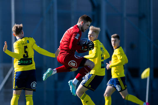 Ängelholms målvakt Robin Streifert