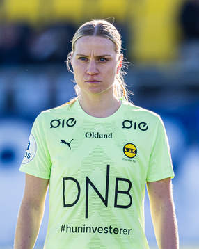 Camilla Huseby of LSK Kvinner ahead of the Toppserien football match between Stabæk and LSK Kvinner on April 1, 2023 in Bærum.